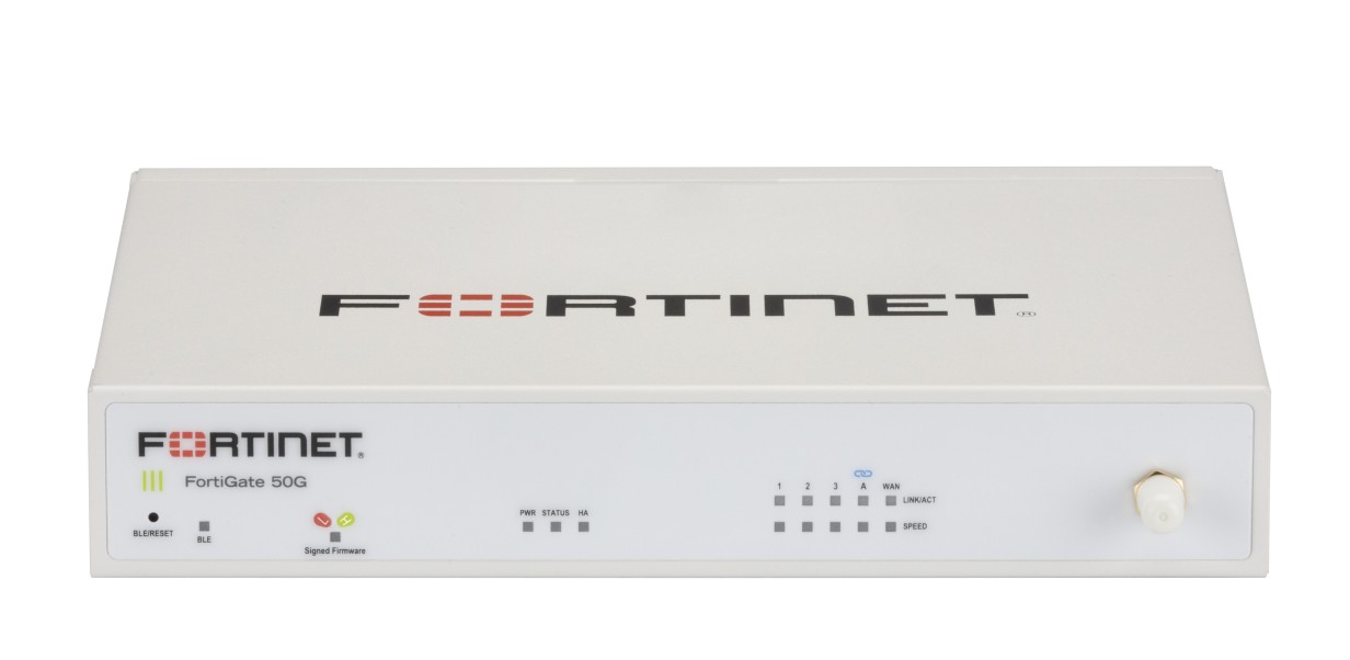 Fortinet FortiGate 50G yeni nesil güvenlik duvarı ön görünümü