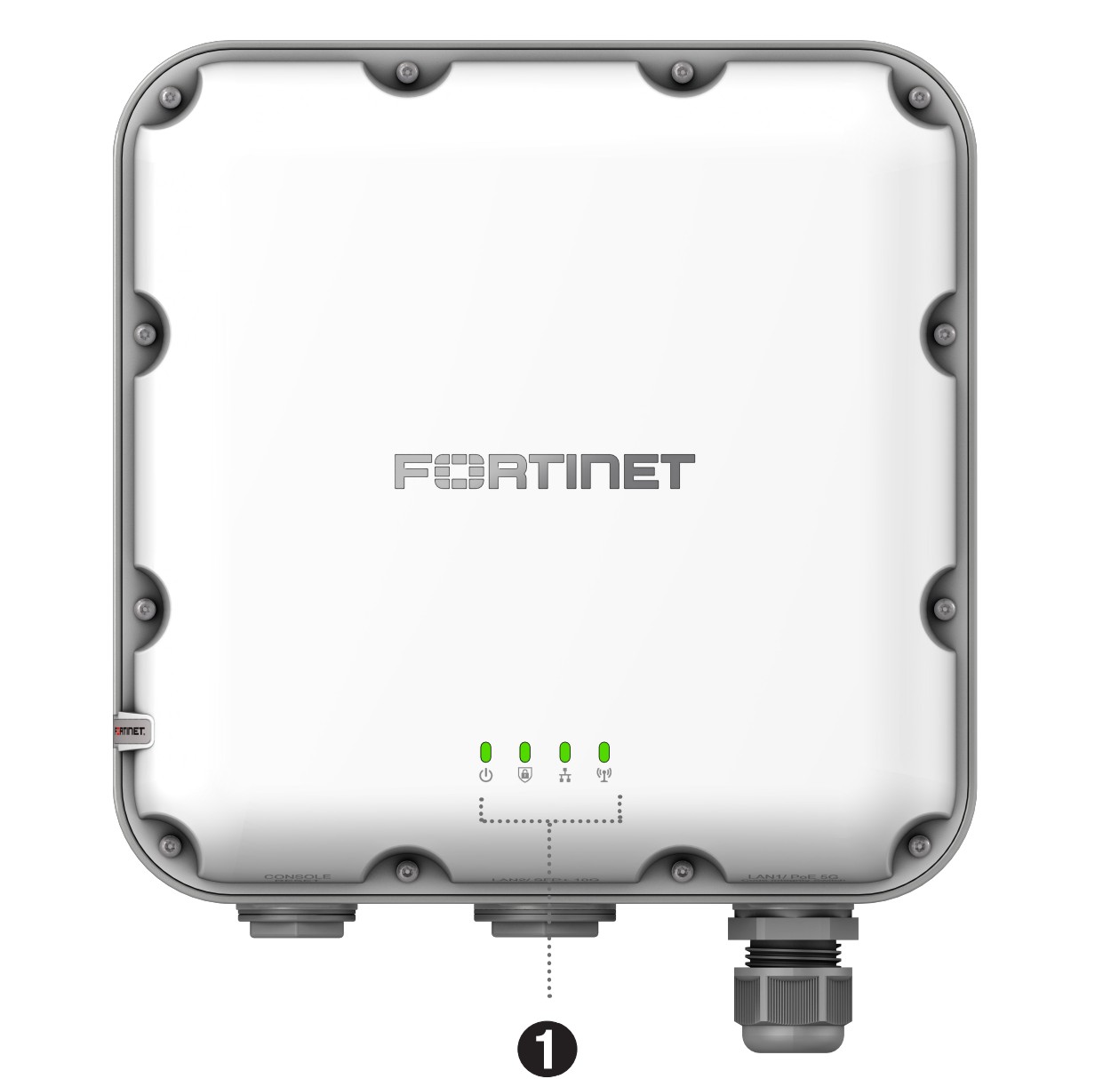 Fortinet FortiAP 244K IP67 dış mekân Wi‑Fi 7 access point