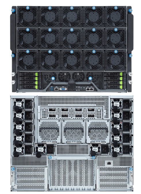 GIGABYTE G894-SD3-AAX7 on ve arka görünümü