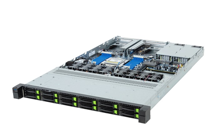 GIGABYTE R163-Z35-AAC1 dış görünümü