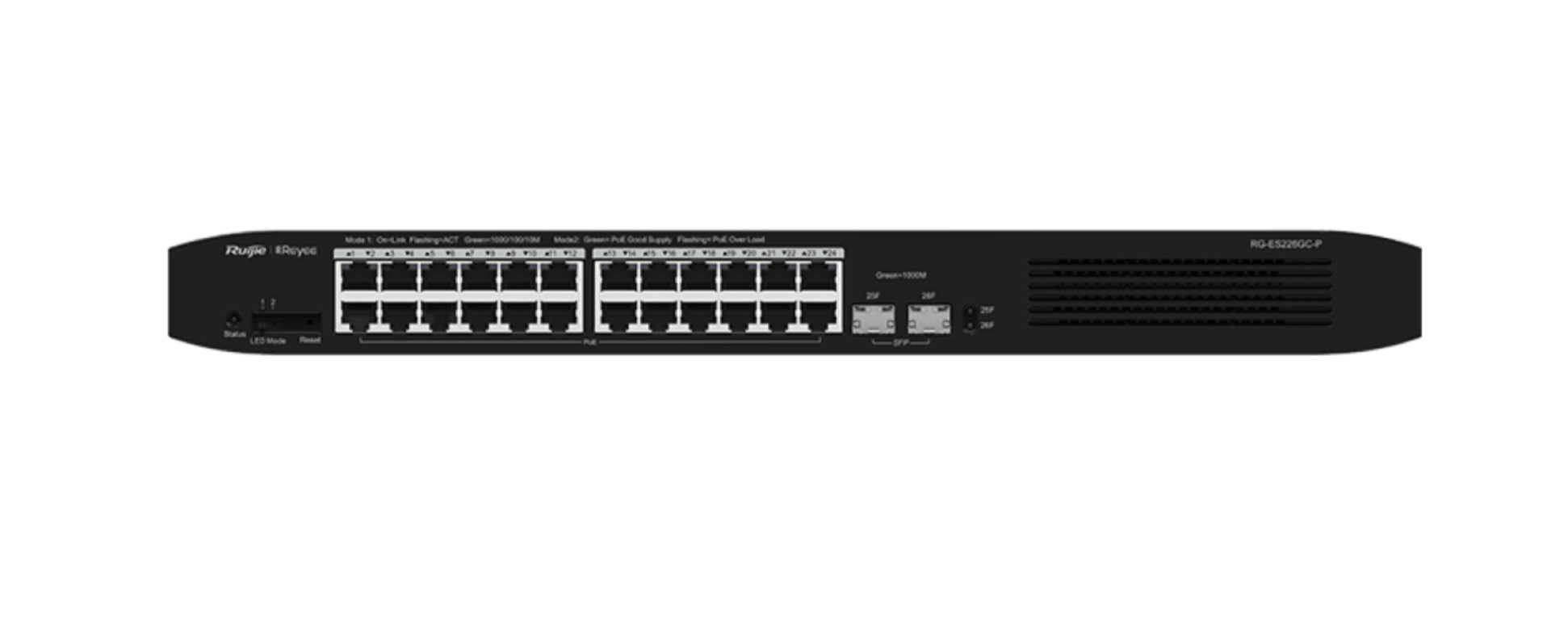 Ruijie Reyee RG-ES226GC-P 24 port PoE+ bulut yönetimli switch